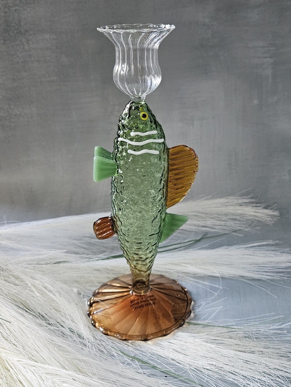 &Klevering brand nwot fish-shaped candle holder designed by the Dutch interior